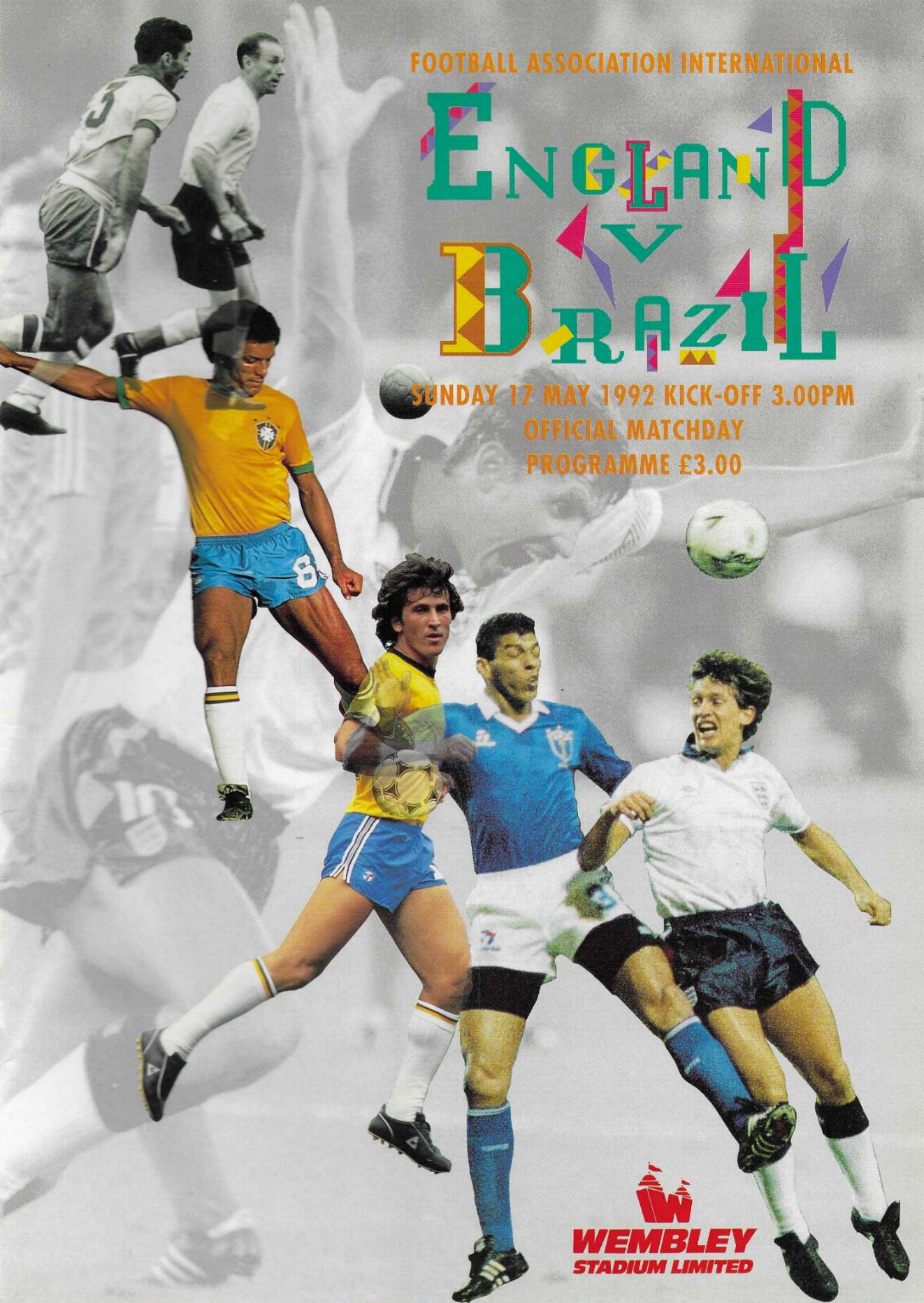 1992 - ENGLAND v BRAZIL